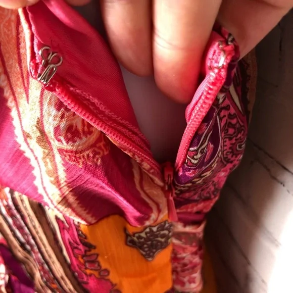 Aiden Mattox Halter Chiffon Party Dress Pink Orange Size 2 - Picture 7 of 13